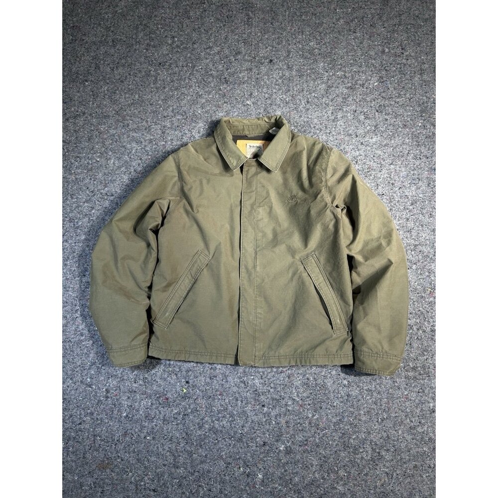 Vintage Timberland Jacket Men’s Khaki Weathergear HARRINGTON Fleece  Bomber